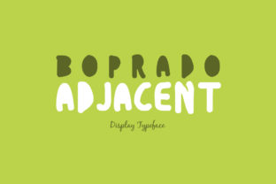 Boprado Adjacent: A Versatile Display Font