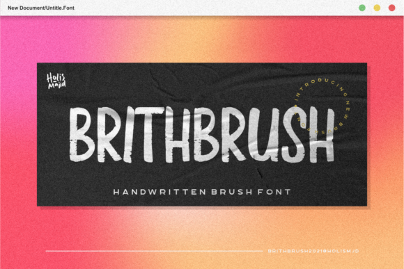 Brith Brush: A Modern Display Font for Bold, Stylish Projects