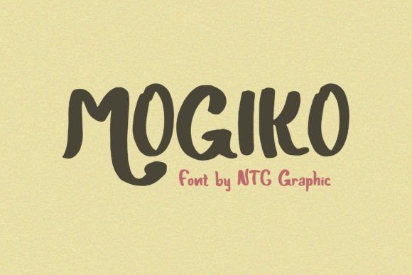 Discover Mogiko: The Playful Brush Display Font