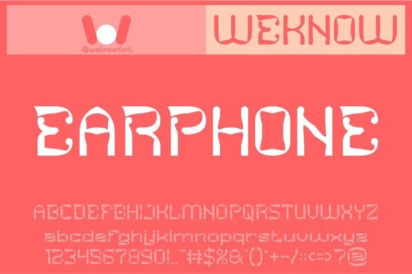 Earphone: A Display Font for Modern Branding