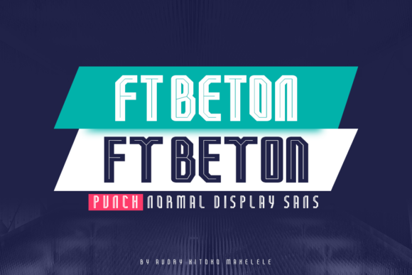 FT Beton Punch: A Modern Display Typeface for Bold Designs