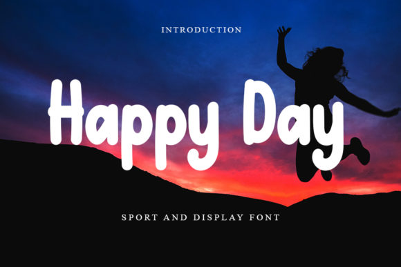 Happy Day: A Beautiful Light Display Font