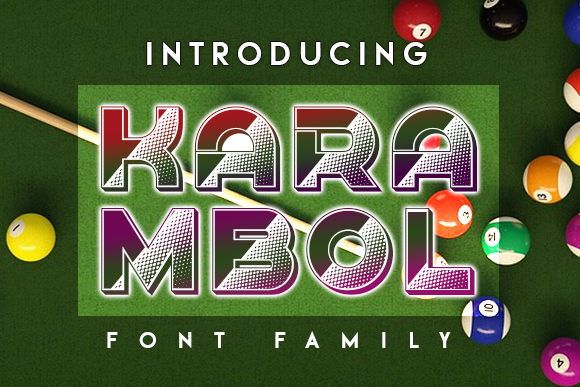 Karambol: A Dynamic Display Font for Modern Designs