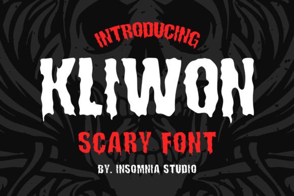 Kliwon Scary: A Font for Hauntingly Creative Designs