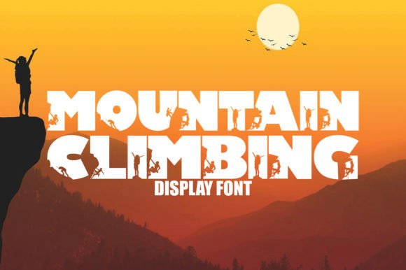 Mountain Climbing: A Fun & Cute Display Font