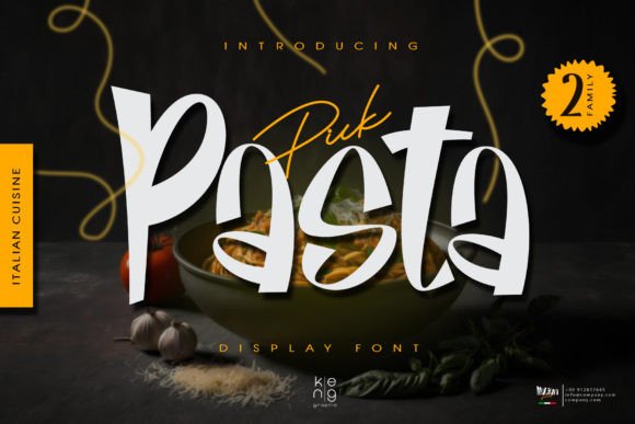 Pick Pasta: A Fun Font for Bold Designs