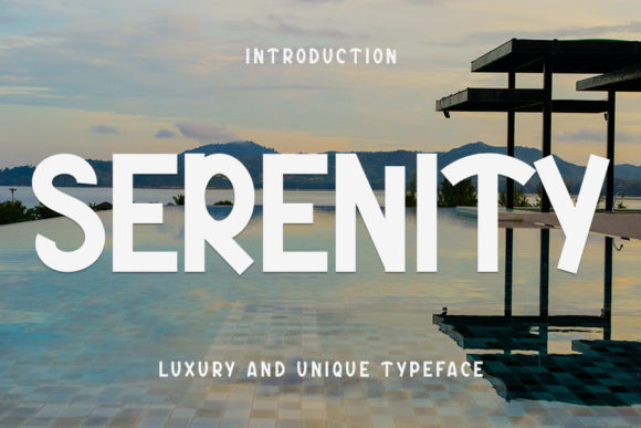 Serenity: A Font of Elegant Light