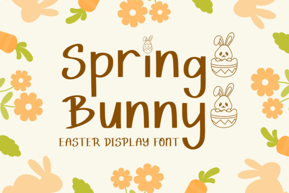 Spring Bunny: A Playful Font for Festive Designs