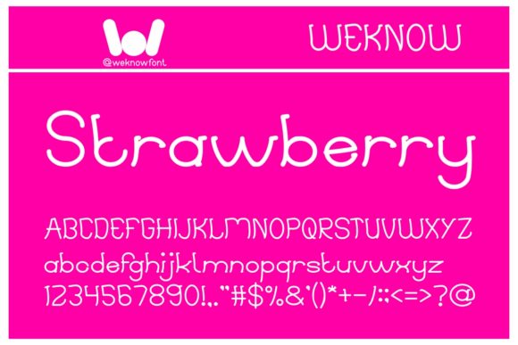 Strawberry Font: A Playful Typeface for Creative Projects