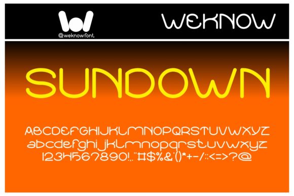 Sundown Sunrise: The Modern, Organic Display Font