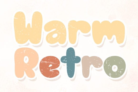 Warm Retro: A Font Blending Vintage Charm and Modern Style