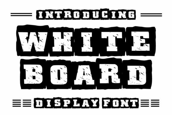 White Board: A Sporty, Fun Display Font for Joyful Designs